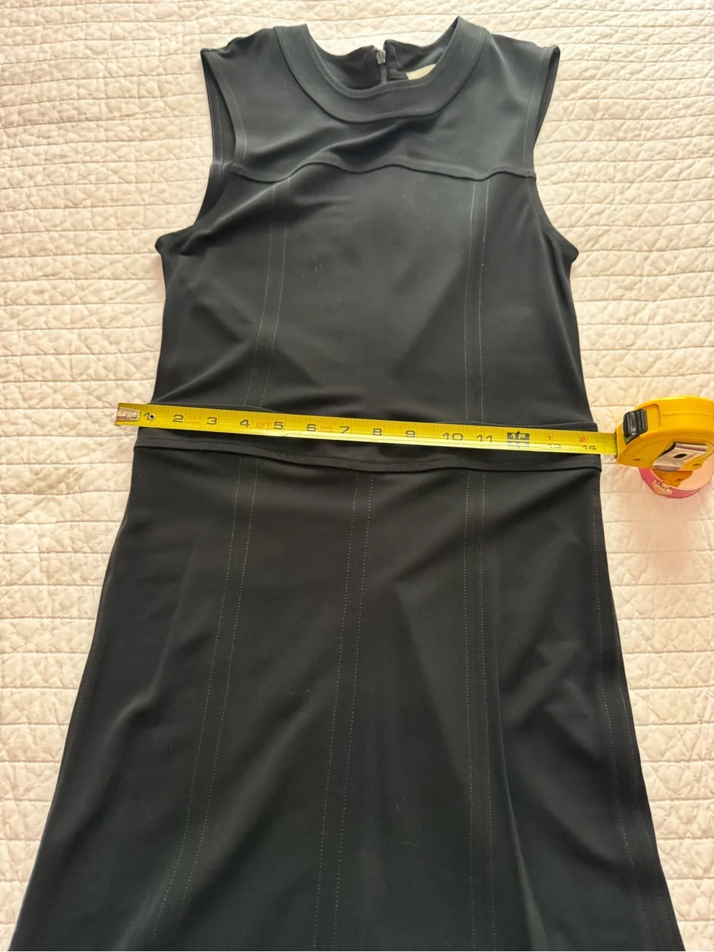 TORY BURCH Classic Black Sleeveless Fit-and-Flare Dress